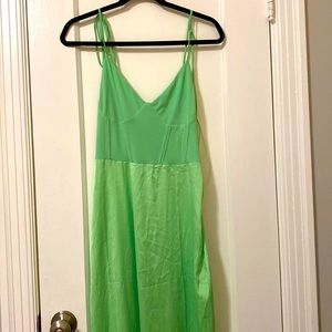 Lime green maxi dress